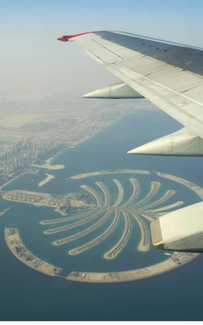 迪拜竖图 飞机 Dubai